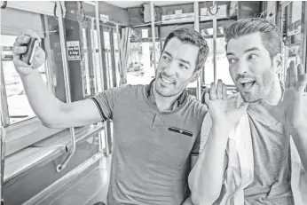  ?? HGTV/SCRIPPS NETWORKS ?? Drew and Jonathan Scott ham it up on Brothers Take New Orleans, a spinoff of Brother vs. Brother. The twins star in several of the top-rated shows on HGTV, including Property Brothers.