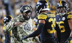 ?? BRIAN CASSELLA/CHICAGO TRIBUNE 2021 ?? Steelers coach Mike Tomlin is one of three Black head coaches in the NFL. The league is facing a lawsuit brought by former head coaches of color who have accused it of discrimina­tory hiring practices.