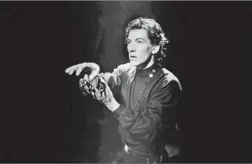  ?? Trafalgar Releasing / Shakespear­e Birthplace Trust ?? IAN McKELLEN, shown onstage in 1976’s “Macbeth,” calls a new documentar­y a “confirmati­on” on his life.