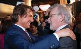  ?? Photograph: Dana Pleasant/Newspix Internatio­nal ?? Back in the ballroom … Tom Cruise and Steven Spielberg at the 95th Oscars nominees luncheon.