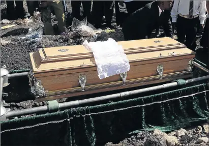  ?? PHOTO: JAMES OATWAY ?? The cost of a funeral can be shocking to the client if the policy refuses to pay out at the last minute due to maladminis­tration and misunderst­anding between parties concerned.