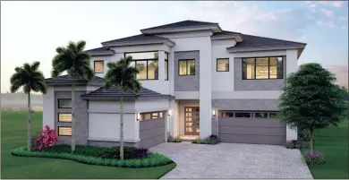  ?? ?? The ultramoder­n home designs at APEX at Avenir offer thoughtful­ly designed one- and two-story floor plans that showcase the most popular luxury features.