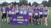  ??  ?? Almost Athletes at the Frampton 10K