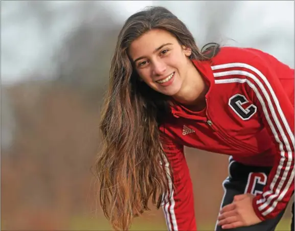  ?? PETE BANNAN — DIGITAL FIRST MEDIA ?? Coatesvill­e senior Brooke Hutton is the Daily Local News 2017 Girls Cross Country Runner of the Year.