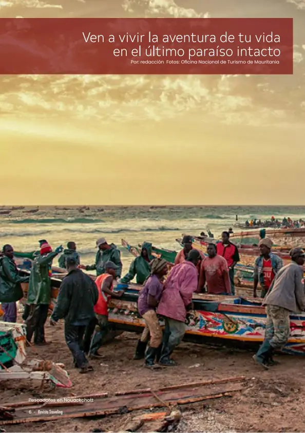  ??  ?? Pescadores en Nouackchot­t