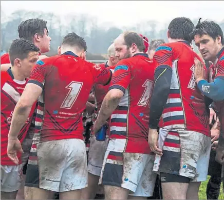  ?? Picture: Martin Longmuir Photograph­y ?? GROUNDWORK: Despondent Aberdeen Warriors after their Challenge Cup defeat.