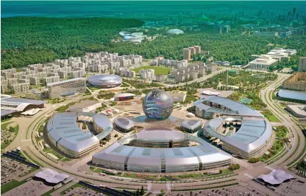  ??  ?? The World Expo venue in Astana, Kazakhstan. The expo will be held under the theme “Future Energy”.