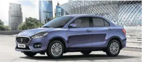  ??  ?? DZIRE: The new Suzuki Dzire is no longer a Swift clone. It’s now a stand-alone model with its own practical features, including more interior space and a big boot