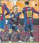  ?? FOTO: AP ?? Messi y Griezmann, goleadores