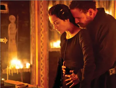  ??  ?? Above: Marion Cotillard as Lady Macbeth and Michael Fassbender as Macbeth in Macbeth; Anya Taylor-Joy as Emma in Emma