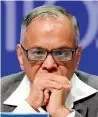  ?? AFP ?? infosys co-founder N.R. Narayana murthy is questionin­g a 30-month severance pay doled out by the firm. —