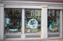  ?? PHOTO PROVIDED ?? T and J Soaps was named as Best In Show in the 2018Troy Victorian Stroll Window Decorating Contest.