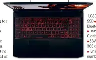  ??  ?? BELOW The keys are built to last, but you only get one backlight colour for your money