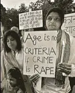  ?? HT ?? A protest against the law that protects a juvenile from prosecutio­n as an adult