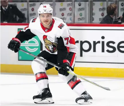  ?? GETTY IMAGES FILES ?? Senators defenceman Mark Borowiecki says he and his teammates have to forget about making excuses for their poor play.