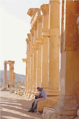  ??  ?? Até à guerra civil na Síria, Palmira era um importante centro turístico