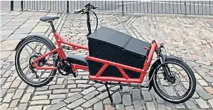  ??  ?? E-cargo bikes fill the gap between traditiona­l bicycles and delivery vans