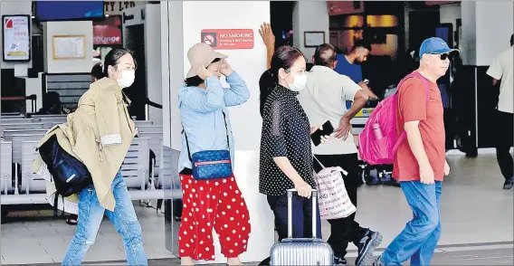  ?? Picture: FILE/BALJEET SINGH ?? Tourists at the Nadi Internatio­nal Airport.