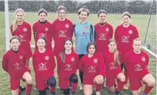  ?? ?? WE ARE THE CHAMPIONS: Scarboroug­h Ladies Under-13s wrapped up the City of York Girls League title with a 6-0 win against Brooklyn