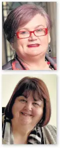  ??  ?? Julie Morgan is tipped for the new post of Welsh Labour’s deputy leader. Her rivals are Carolyn Harris MP, top, and Debbie Wilcox, leader of Newport council