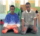  ??  ?? PRAYERS TO REUNITE: Somali refugees Abdullahi, 17, and brother Abdirahman, 19.