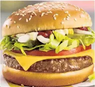  ??  ?? MICKEY P’S: McDonald’s will try a PLT — “plant, lettuce and tomato” — using a Beyond Meat patty.