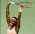  ?? ANDRES KUDACKI — THE ASSOCIATED PRESS ?? Sloane Stephens reacts after defeating Venus Williams Thursday in New York.