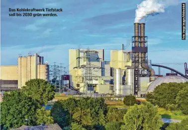  ?? ?? Das Kohlekraft­werk Tiefstack soll bis 2030 grün werden.