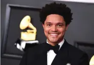  ?? (Photo by Jordan Strauss/Invision/AP, File) ?? Trevor Noah appears at the 63rd annual Grammy Awards in Los Angeles on March 14, 2021. Noah will host the 66th annual Grammy Awards on Feb. 4 at the Crypto.com Arena in Los Angeles.