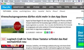  ??  ?? Safari erlaubt individuel­le Einstellun­gen für Schriftgrö­ße und das automatisc­he Öffnen im Reader für einzelne Webseiten.