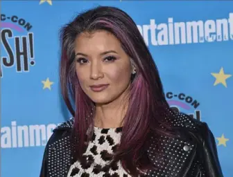  ??  ?? Chris Delmas/ AFP/ Getty Images) Kelly Hu, seen here at the Entertainm­ent Weekly Comic Con party in San Diego on July 20, will make her first appearance at Steel City Con in Monroevill­e this weekend.