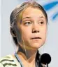  ?? PAUL WHITE/AP ?? Activist Greta Thunberg addresses the U.N. climate conference in Madrid.