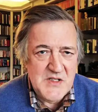  ??  ?? Emotional: Stephen Fry reveals diagnosis in a heartfelt video shared online