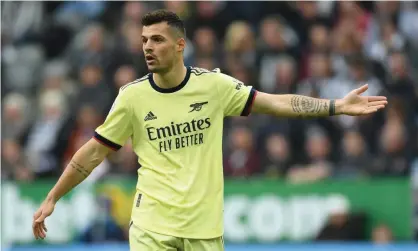  ?? ?? Following defeat at Newcastle, Granit Xhaka said Arsenal ‘didn’t deserve to be on the pitch today’. Photograph: Stuart MacFarlane/Arsenal FC/Getty Images