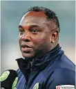  ?? GERHARD DURAAN Backpagepi­x ?? AMAZULU coach Benni Mccarthy. |