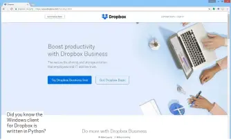  ??  ?? Did you know the Windows client for Dropbox is written in Python?