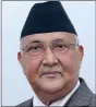  ??  ?? K.P. Sharma Oli