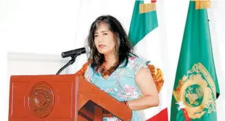 ??  ?? La abogada general de la institució­n, Luz María Zarza Delgado.