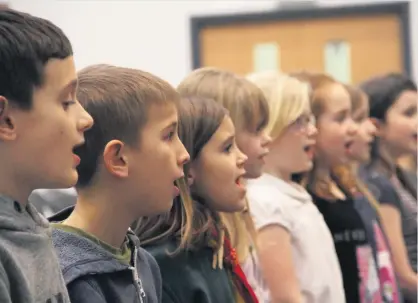  ??  ?? Singing together NYCoS West Lothian Choir is searching for the next group of budding young singers. Children from Primary 3 upwards are invited to a free half-hour workshop on Tuesday, June 6, at West Calder High School, where they will take part in a...