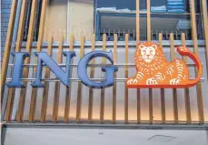  ?? FOTO: MICHAEL GSTETTENBA­UER/IMAGO ?? Logo der Bank ING an einer Filiale in Nordrhein-westfalen: Die neuen Regeln sollen von Anfang Juli an gelten.