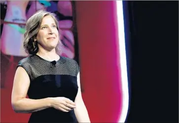  ?? FilmMagic for YouTube ?? DURING THE eight-week crash course, the participan­ts will get to meet with potential sponsors. Above, YouTube Chief Executive Susan Wojcicki has been vocal in her support for diversity in the tech industry.