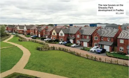  ?? Bellway ?? The new houses on the Sheasby Park developmen­t in Fradley