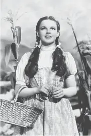  ?? MGM ?? Judy Garland stars in the classic adaptation of L. Frank Baum’s novel “The Wizard of Oz,” airing today on TBS.