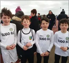  ??  ?? The U12 boys team: Tadgh Murphy, Liam McLoughlin, Brian McCabe and Tom McCabe.