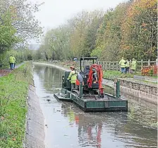  ?? PHOTO: SUCS ?? Heritage Lottery section in water, and having final work done.