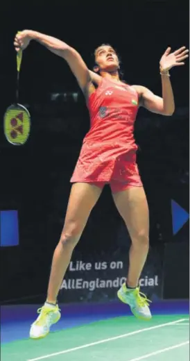  ?? AP PHOTO ?? ▪ PV Sindhu lost in the semifinals despite winning the first game in Birmingham.