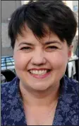  ??  ?? ‘Disturbing’: Ruth Davidson