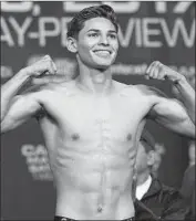  ?? Omar Vega Getty Images ?? ACCORDING TO his new trainer, Ryan Garcia is “the best prospect right now in the world of boxing.”