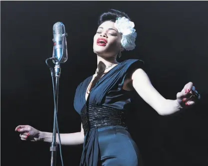  ?? Takashi Seida / Paramount Pictures ?? Andra Day received an Academy Award nomination for best actress for her performanc­e as outspoken jazz singer Billie Holiday in “The United States vs. Billie Holiday.”