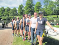  ??  ?? The Masters Ladies 8: Jen Smith, Andrea Beddows, Nadine Storey, Karen Senior, Emily Quinton, Emma Heygate, Kate Henry, Vicky Haines.